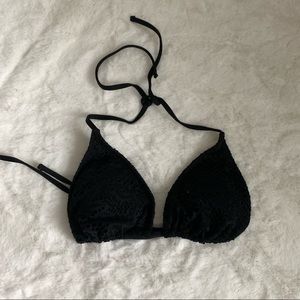 Black Basic String Bikini Top